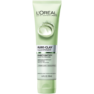 LOREAL PURE - CLAY Purify & Mattify Cleanser Gel ( 3 Pure Clays and Eucalyptus ) 150 mL